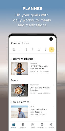 Centr, by Chris Hemsworth Android App
