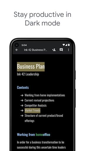 Google Docs Android App
