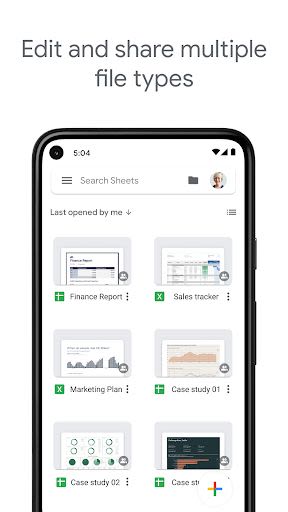 Google Sheets Android App