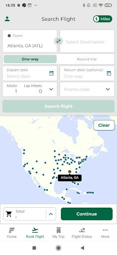 Frontier Airlines Android App